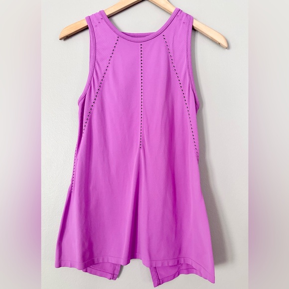 Athleta Foothill Perforated Slit Back Workout Tank Top Women’s Size XS - Picture 1 of 4